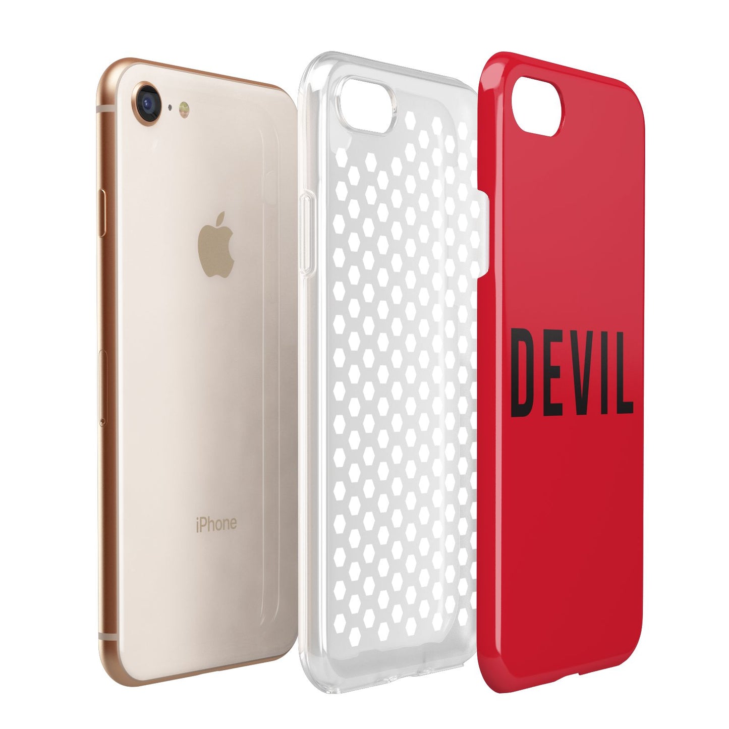 Halloween Red Devil Apple iPhone 7 8 3D Tough Case Expanded View