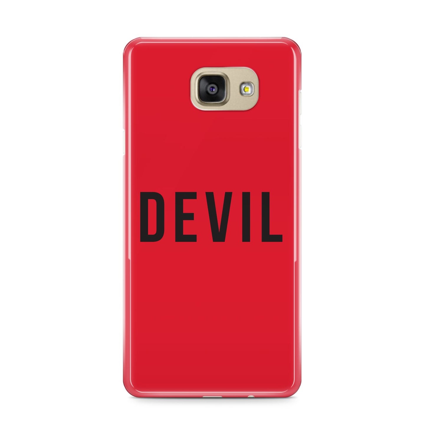 Halloween Red Devil Samsung Galaxy A9 2016 Case on gold phone