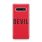 Halloween Red Devil Samsung Galaxy S10 Plus Case