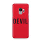 Halloween Red Devil Samsung Galaxy S9 Case