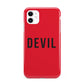 Halloween Red Devil iPhone 11 3D Tough Case