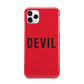 Halloween Red Devil iPhone 11 Pro Max 3D Tough Case