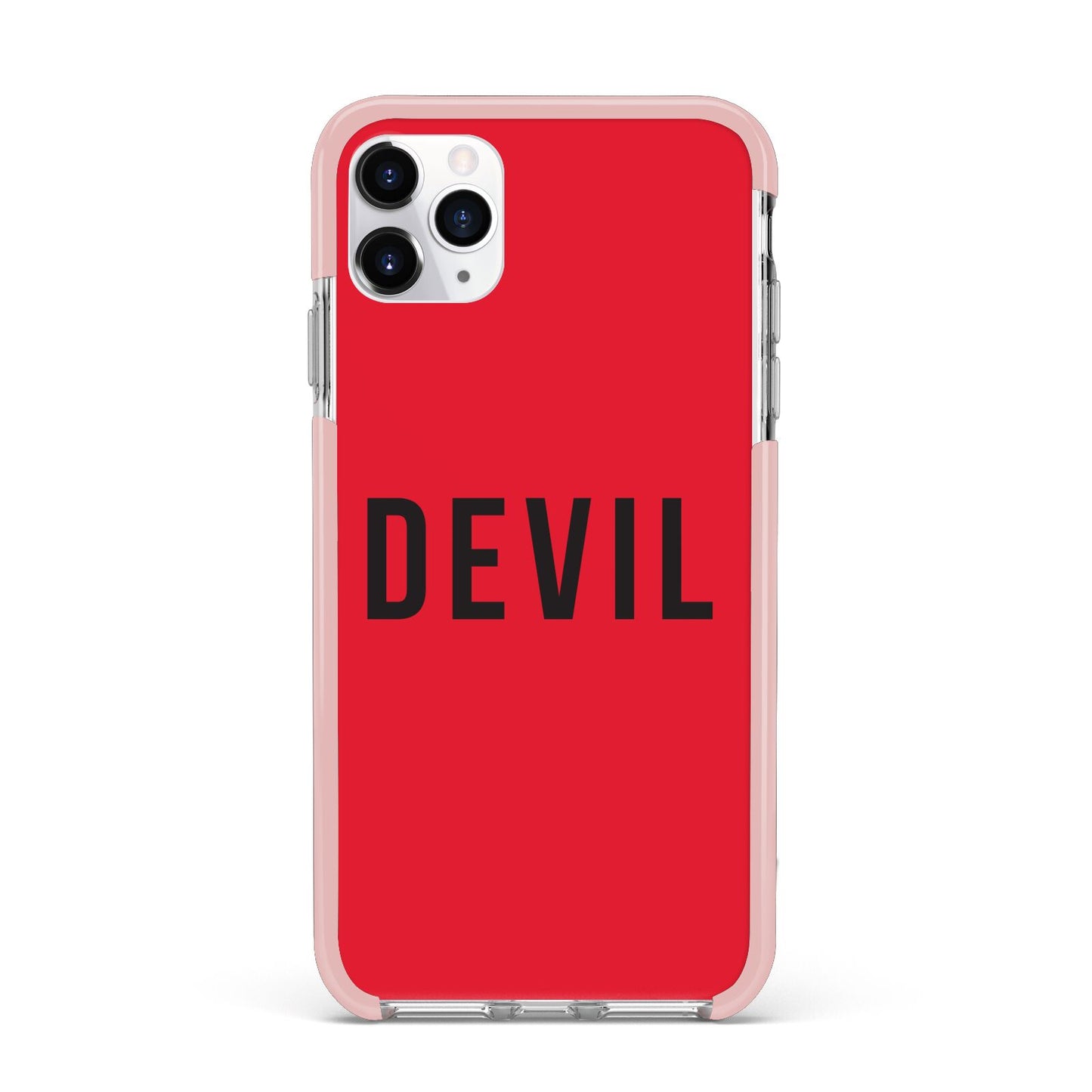 Halloween Red Devil iPhone 11 Pro Max Impact Pink Edge Case
