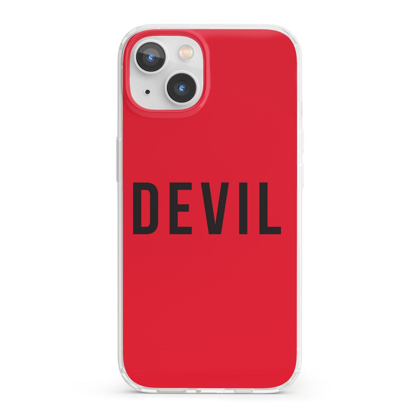 Halloween Red Devil iPhone 13 Clear Bumper Case