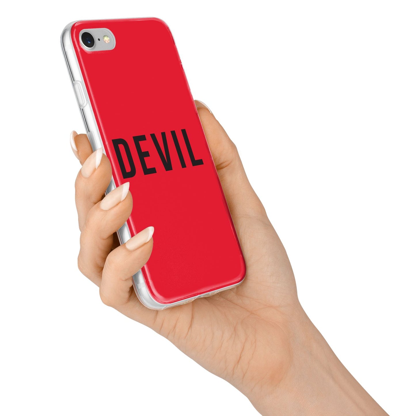 Halloween Red Devil iPhone 7 Bumper Case on Silver iPhone Alternative Image