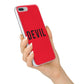 Halloween Red Devil iPhone 7 Plus Bumper Case on Silver iPhone Alternative Image