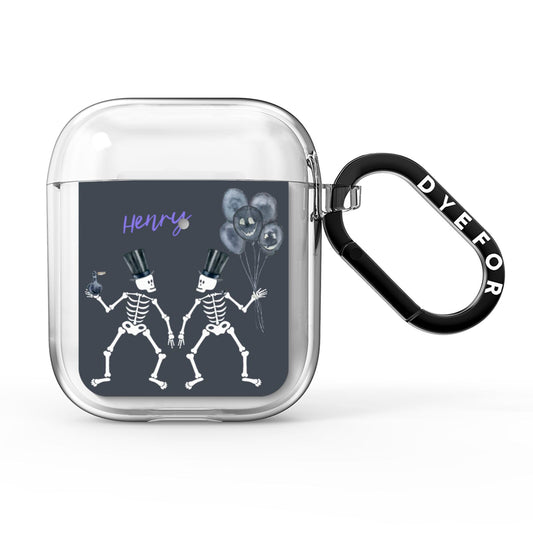 Halloween Skeleton AirPods Clear Case