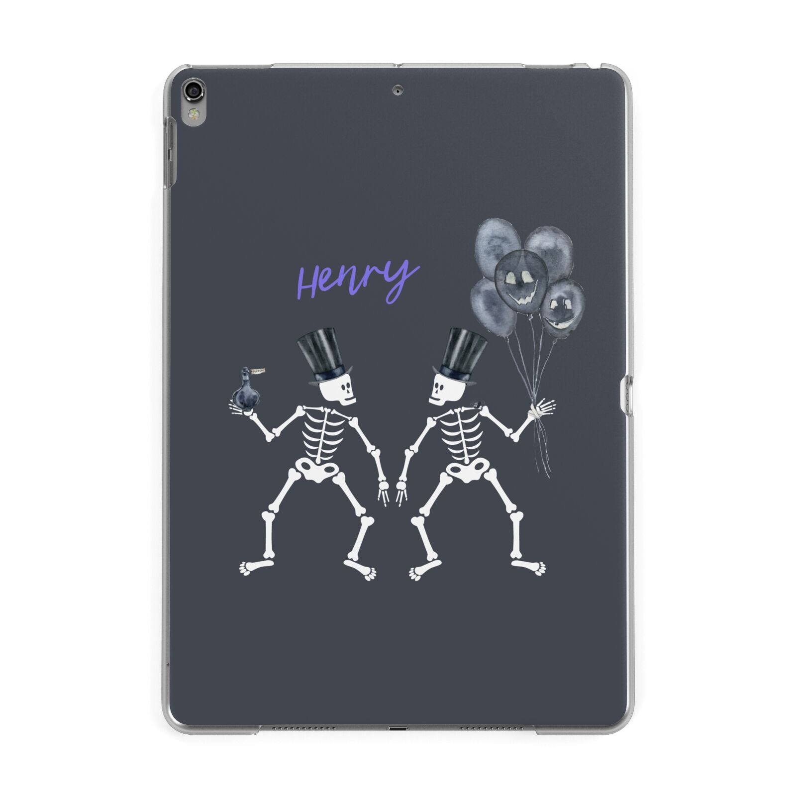 Halloween Skeleton Apple iPad Grey Case