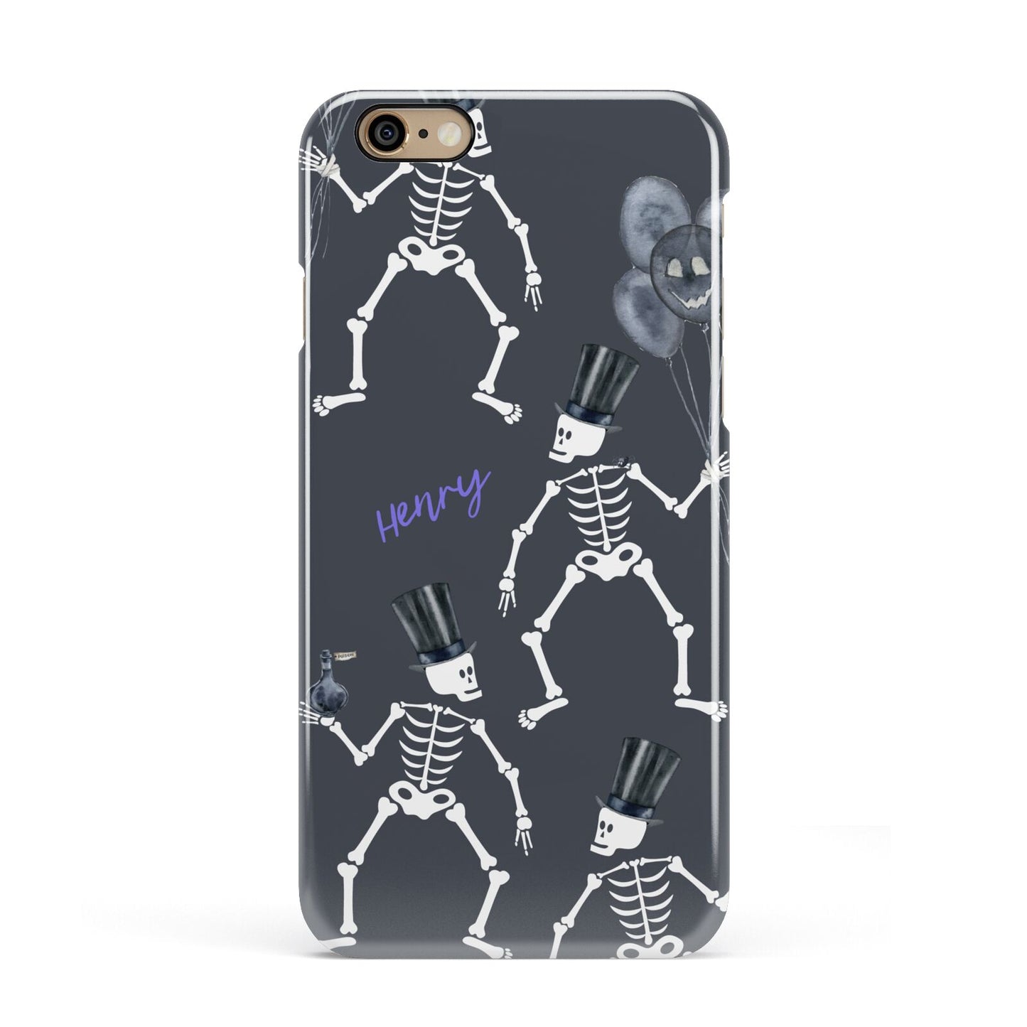 Halloween Skeleton Apple iPhone 6 3D Snap Case