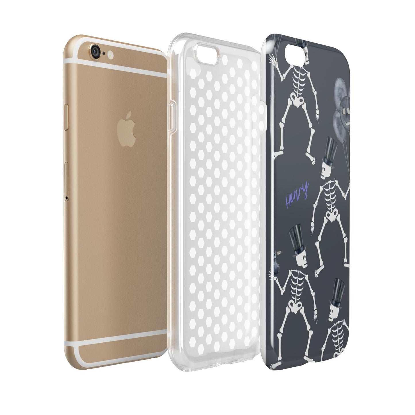 Halloween Skeleton Apple iPhone 6 3D Tough Case Expanded view