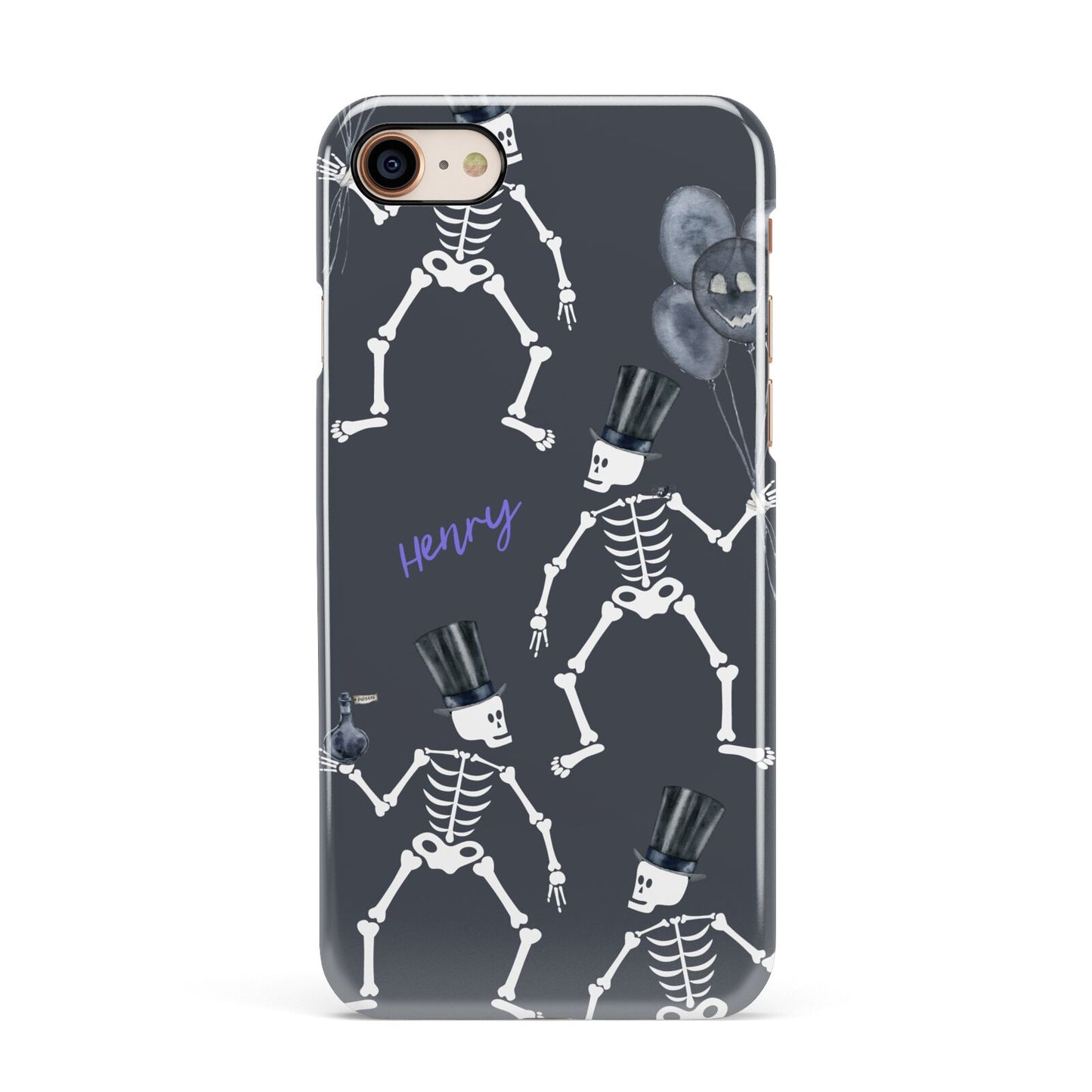 Halloween Skeleton Apple iPhone 7 8 3D Snap Case