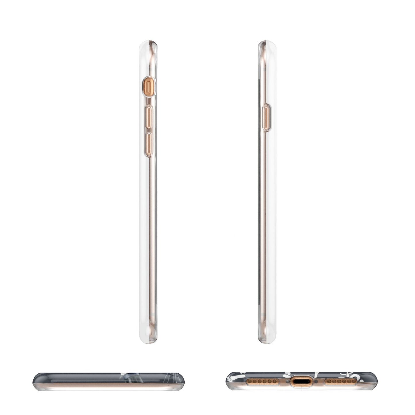 Halloween Skeleton Apple iPhone 7 8 3D Wrap Tough Case Alternative Image Angles