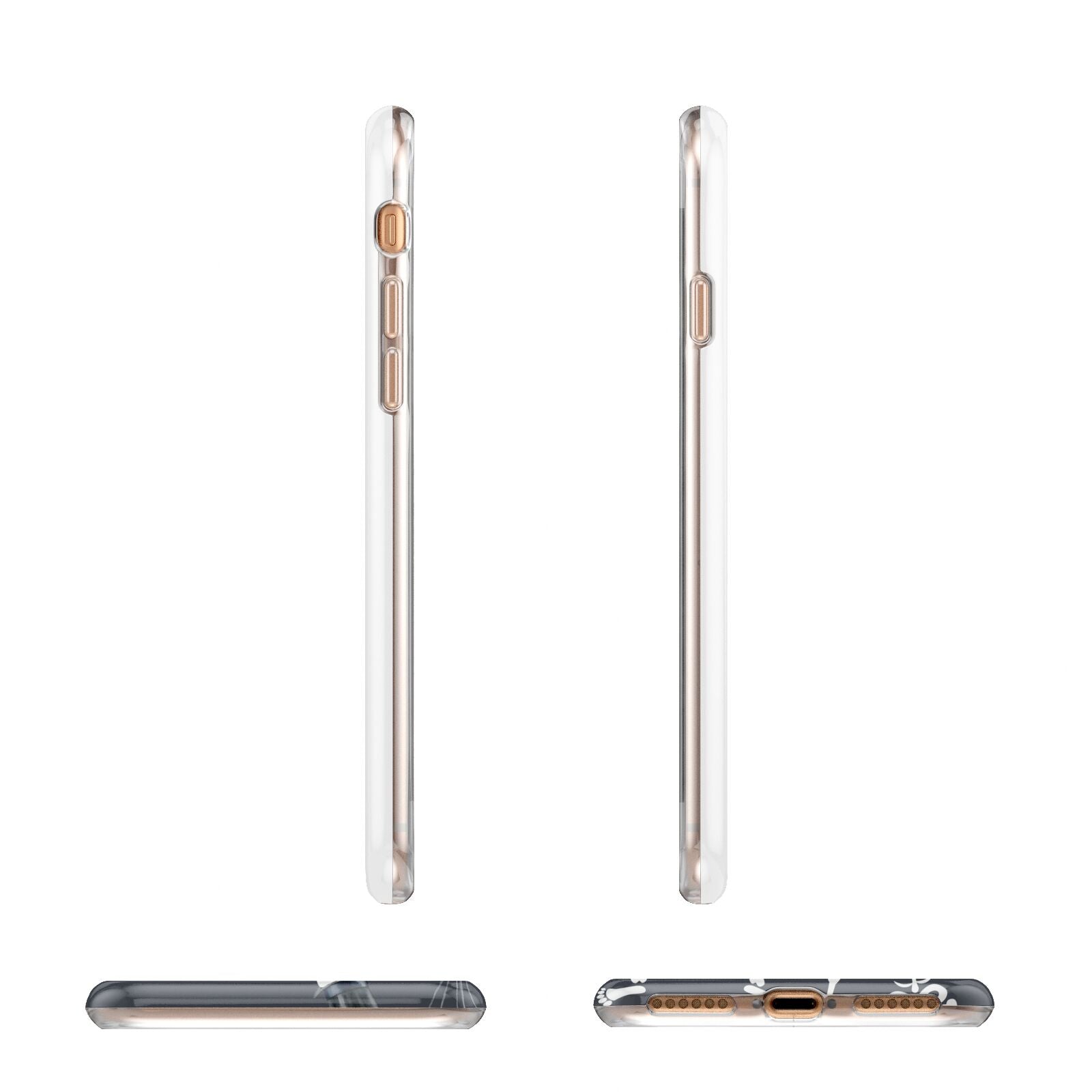 Halloween Skeleton Apple iPhone 7 8 3D Wrap Tough Case Alternative Image Angles