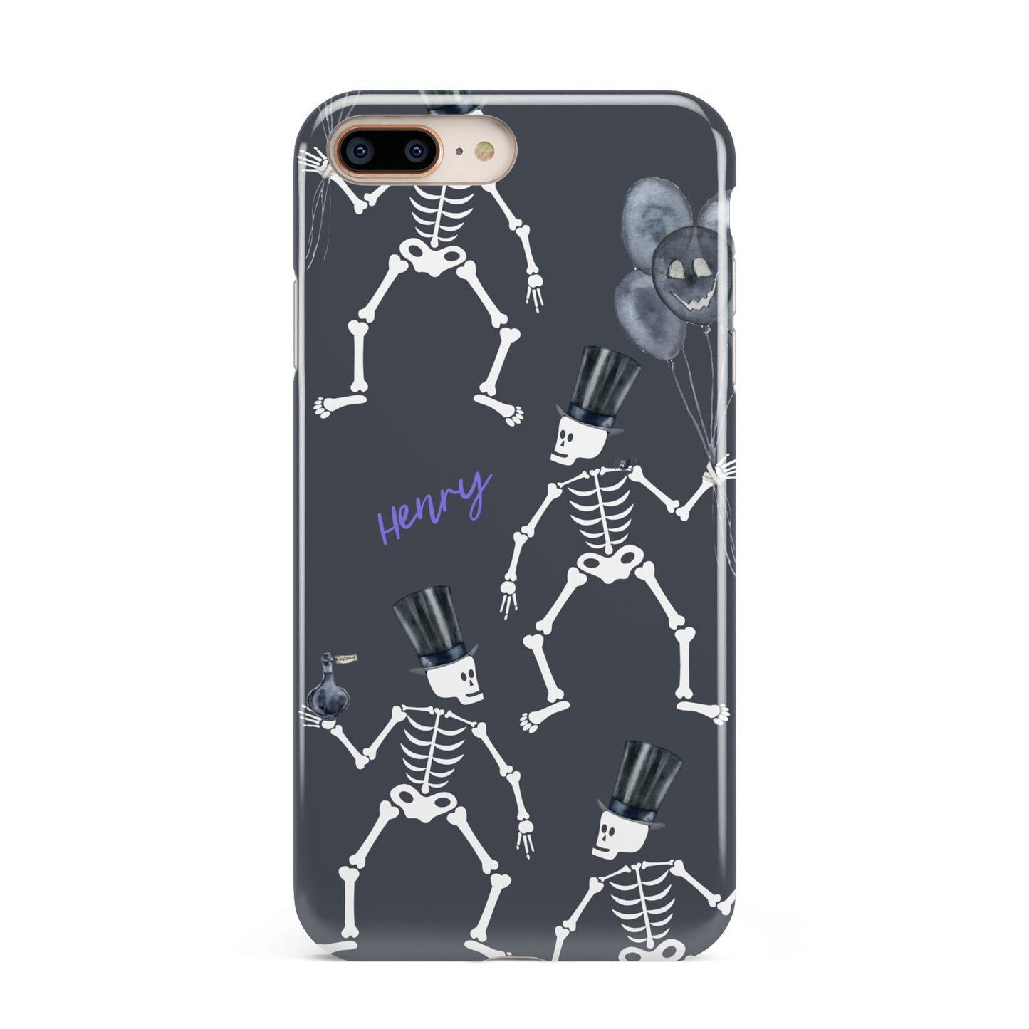 Halloween Skeleton Apple iPhone 7 8 Plus 3D Tough Case