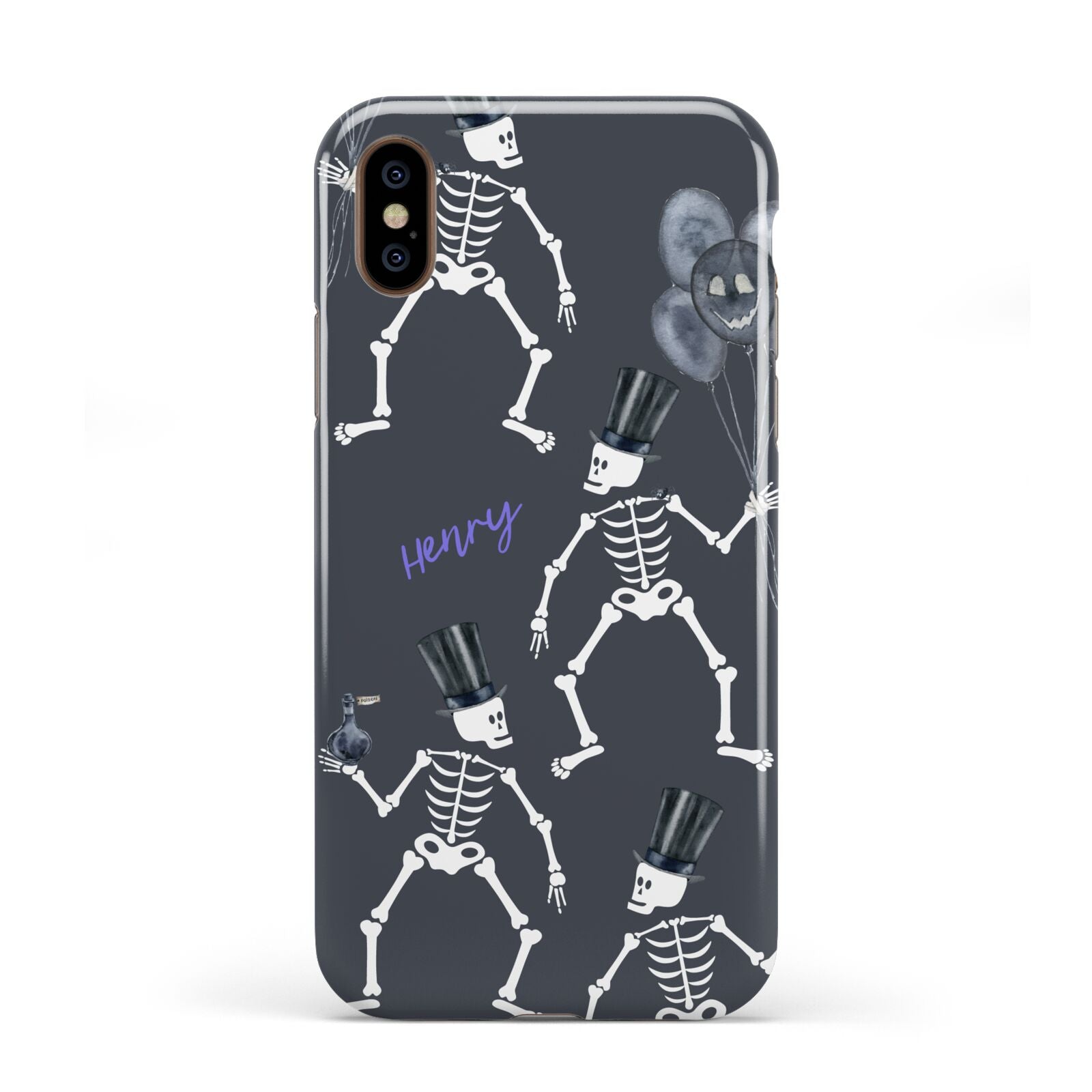 Halloween Skeleton Apple iPhone XS 3D Tough