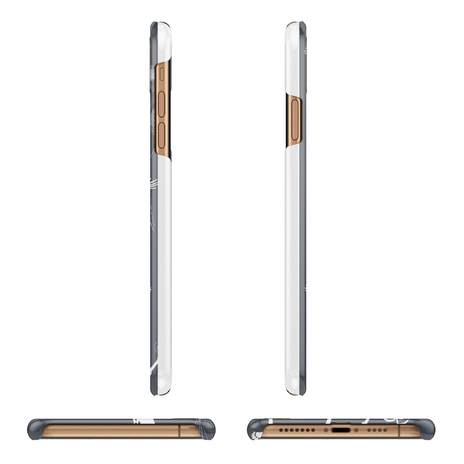 Halloween Skeleton Apple iPhone Xs Max 3D Wrap Snap Case Angled Images