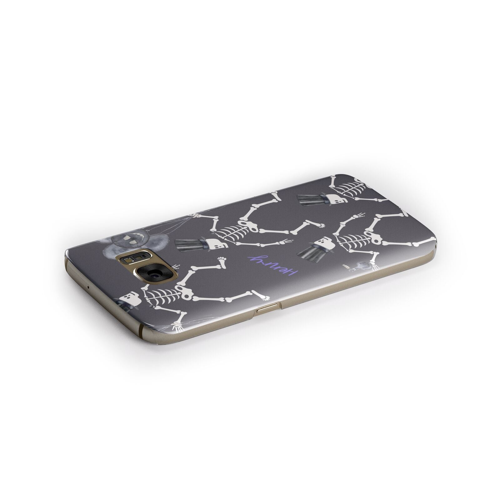 Halloween Skeleton Samsung Galaxy Case Side Close Up