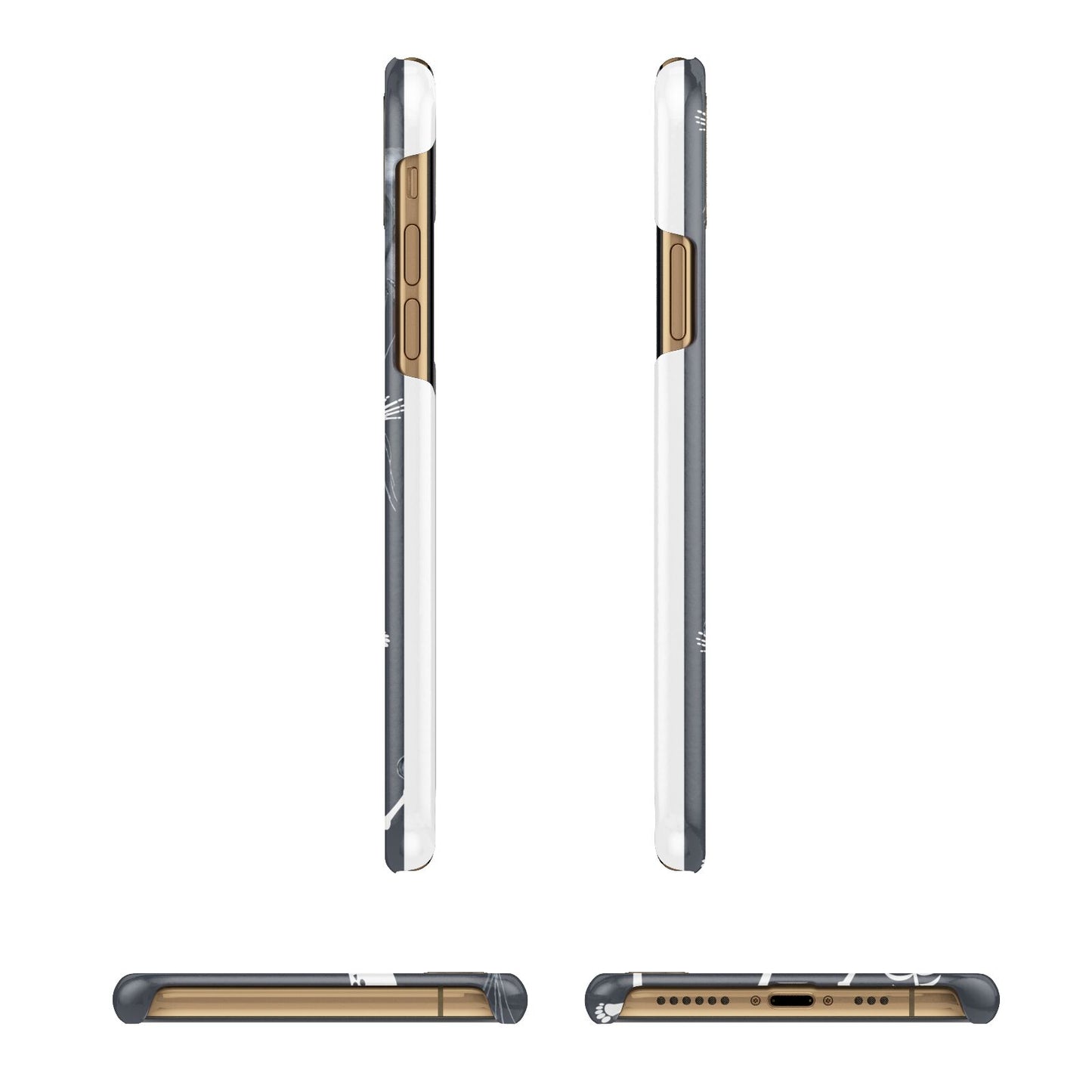 Halloween Skeleton iPhone 11 3D Snap Case Angle Images