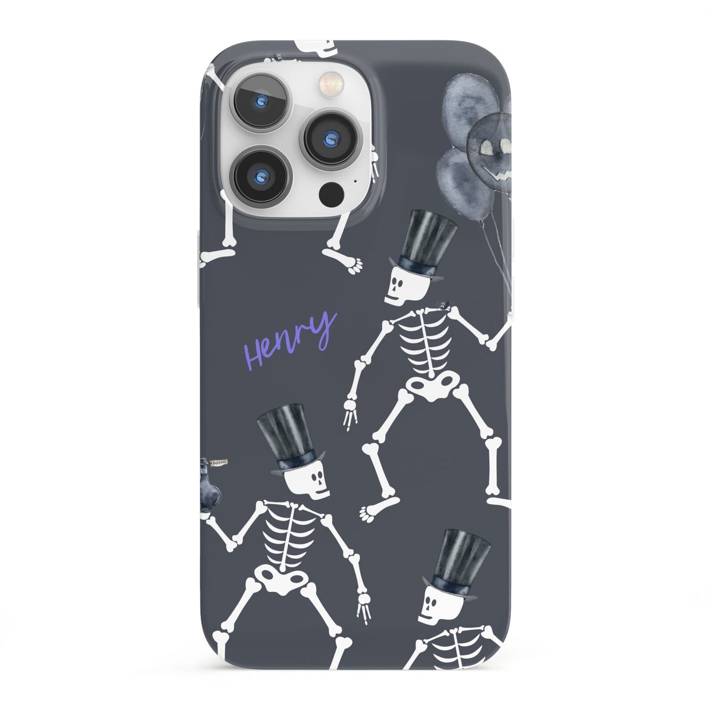 Halloween Skeleton iPhone 13 Pro Full Wrap 3D Snap Case