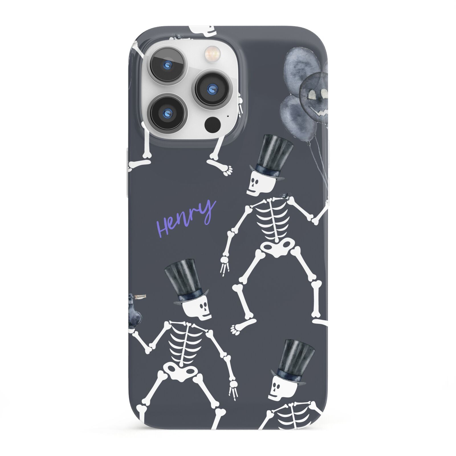 Halloween Skeleton iPhone 13 Pro Full Wrap 3D Snap Case