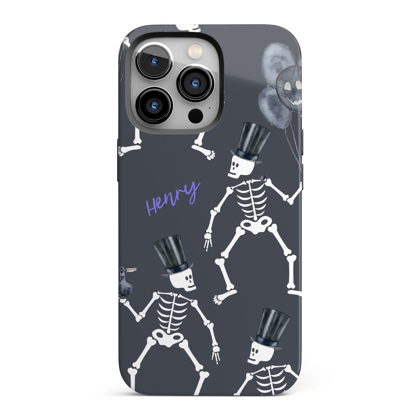 Halloween Skeleton iPhone 13 Pro Full Wrap 3D Tough Case