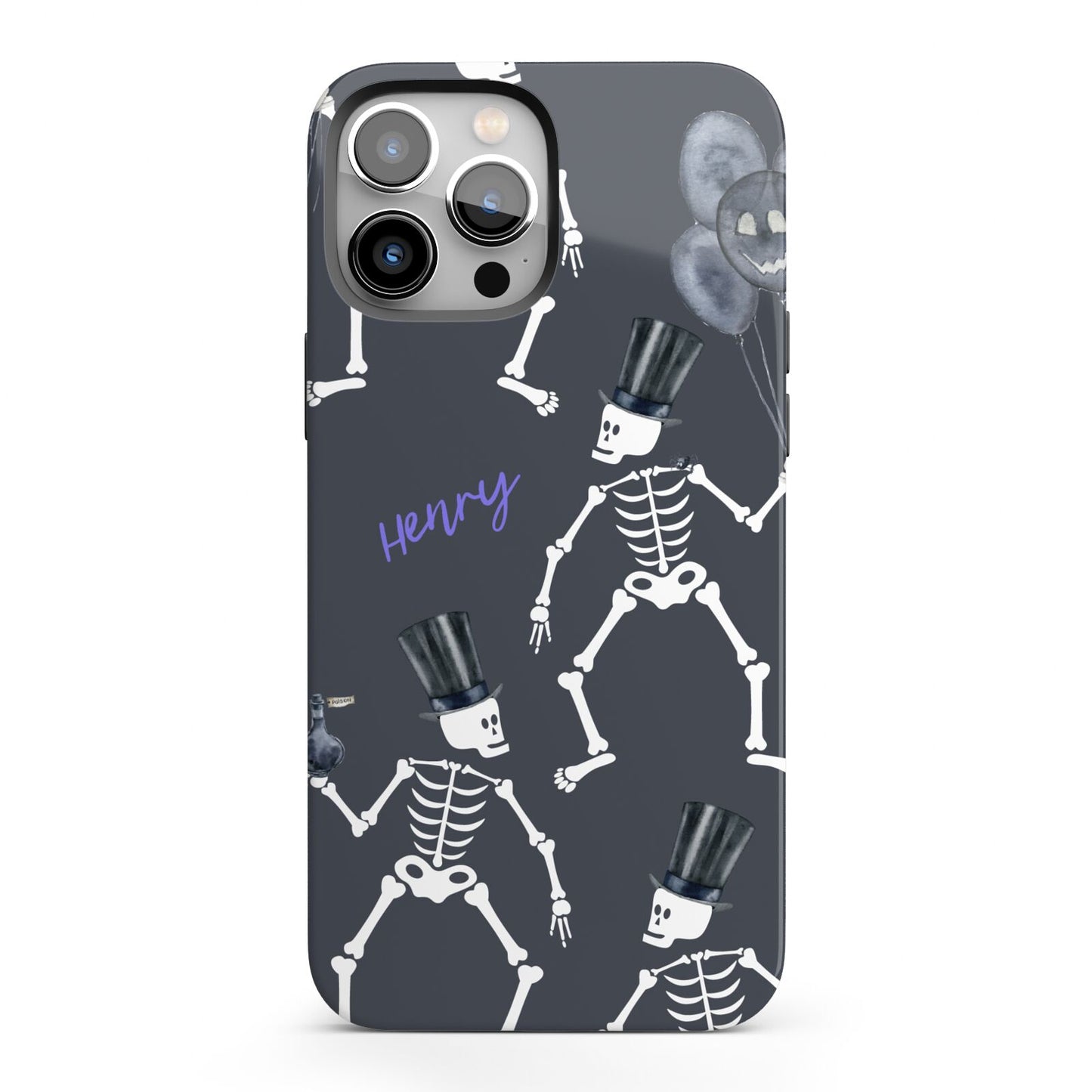 Halloween Skeleton iPhone 13 Pro Max Full Wrap 3D Tough Case