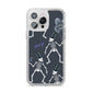 Halloween Skeleton iPhone 14 Pro Max Glitter Tough Case Silver
