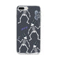 Halloween Skeleton iPhone 8 Plus Bumper Case on Silver iPhone