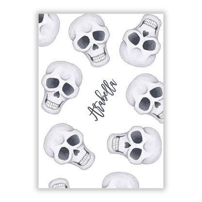 Halloween Skulls A5 Flat Greetings Card