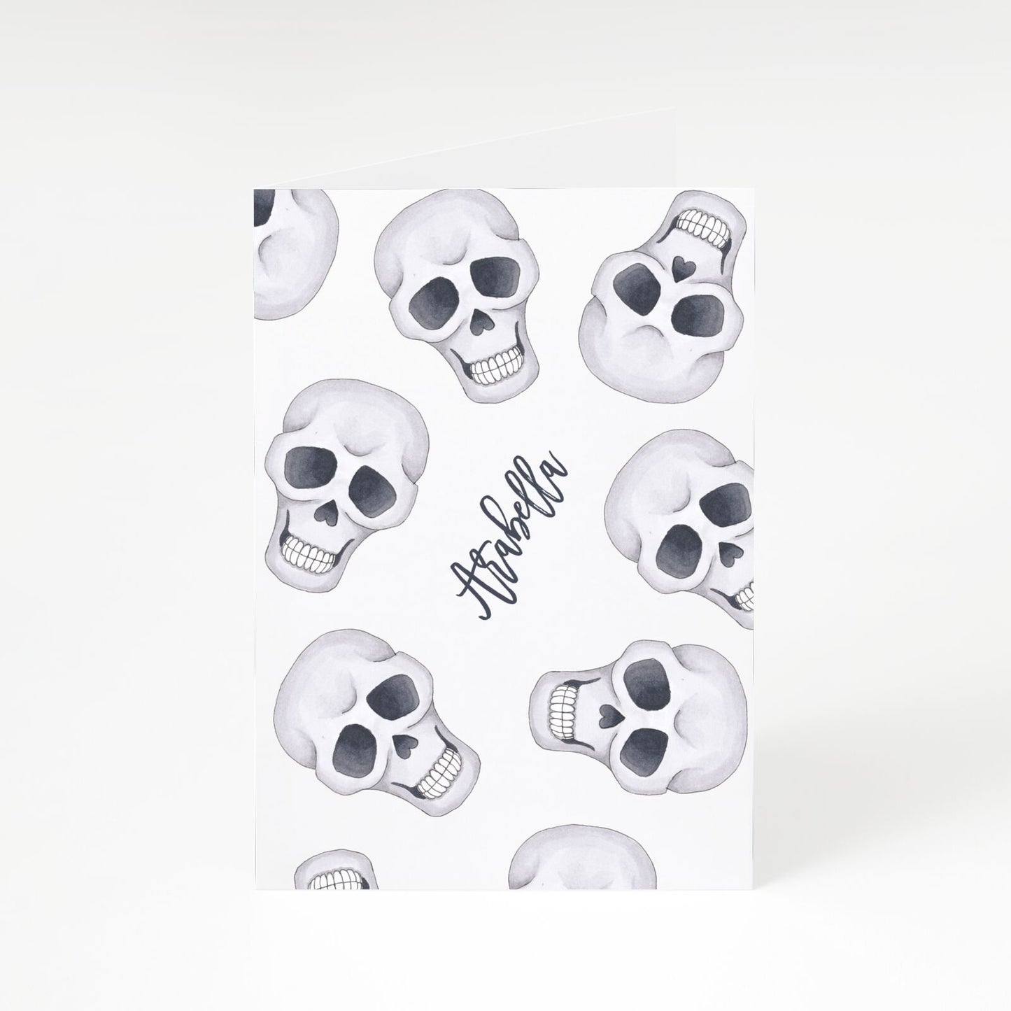 Halloween Skulls A5 Greetings Card