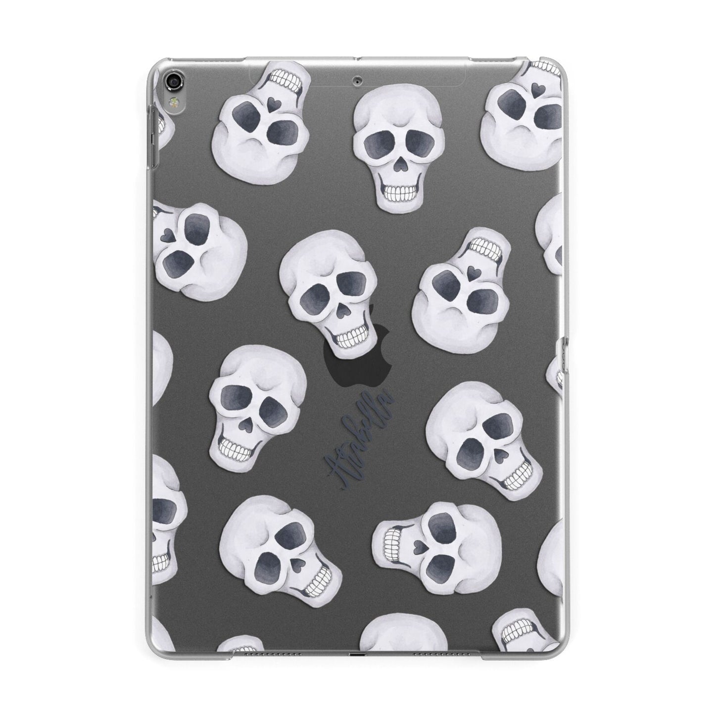 Halloween Skulls Apple iPad Grey Case