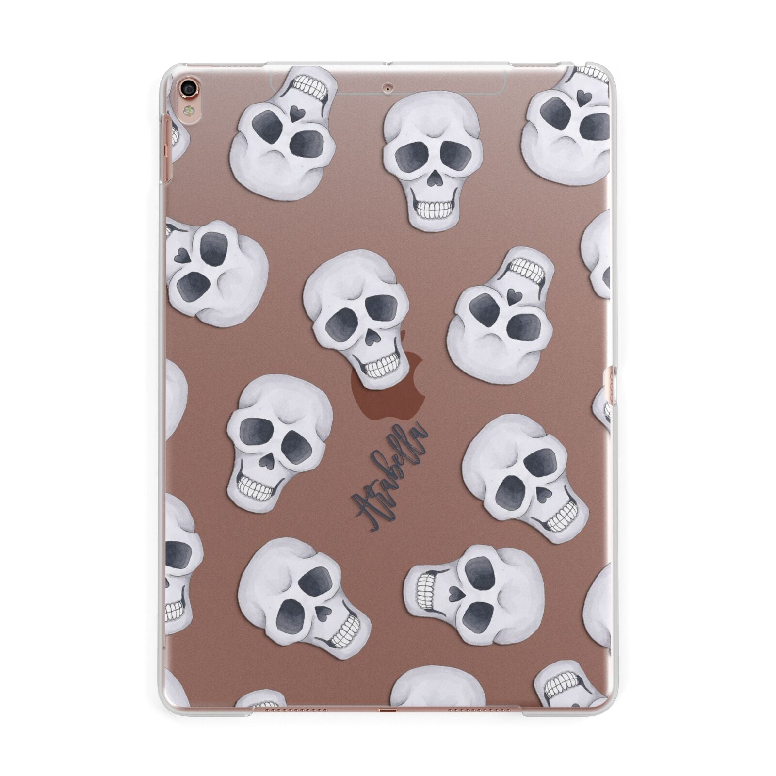 Halloween Skulls Apple iPad Rose Gold Case