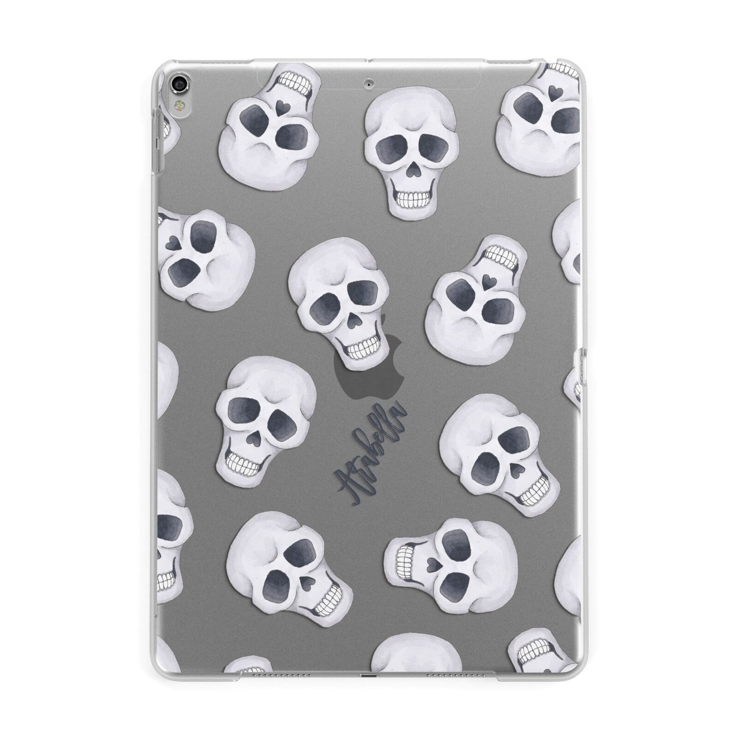 Halloween Skulls Apple iPad Silver Case