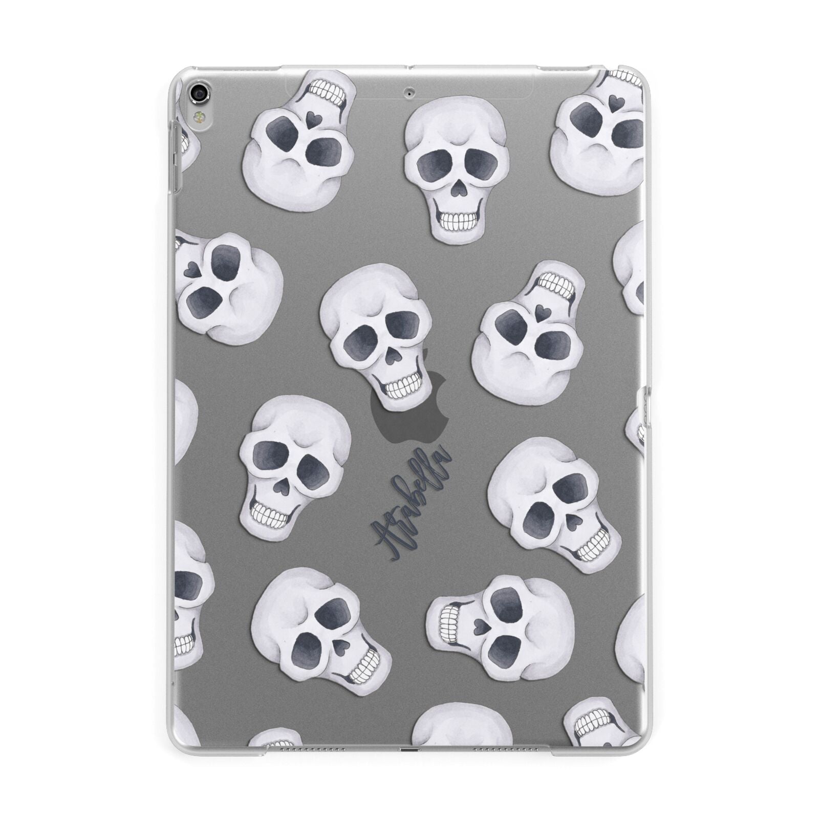 Halloween Skulls Apple iPad Silver Case