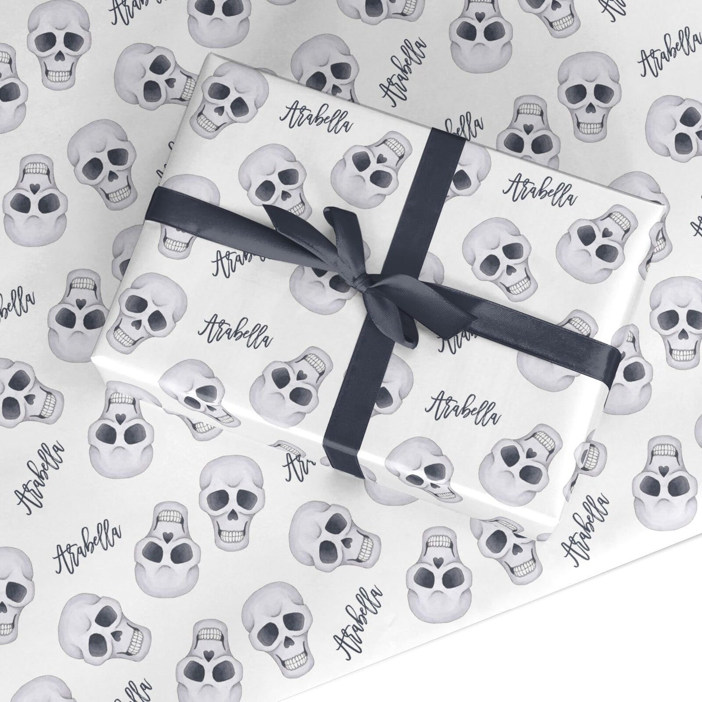 Halloween Skulls Custom Wrapping Paper