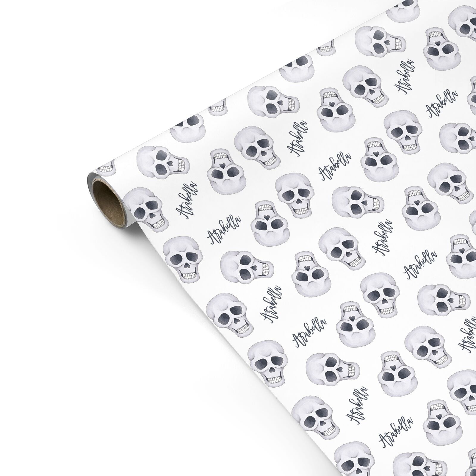 Halloween Skulls Personalised Gift Wrap