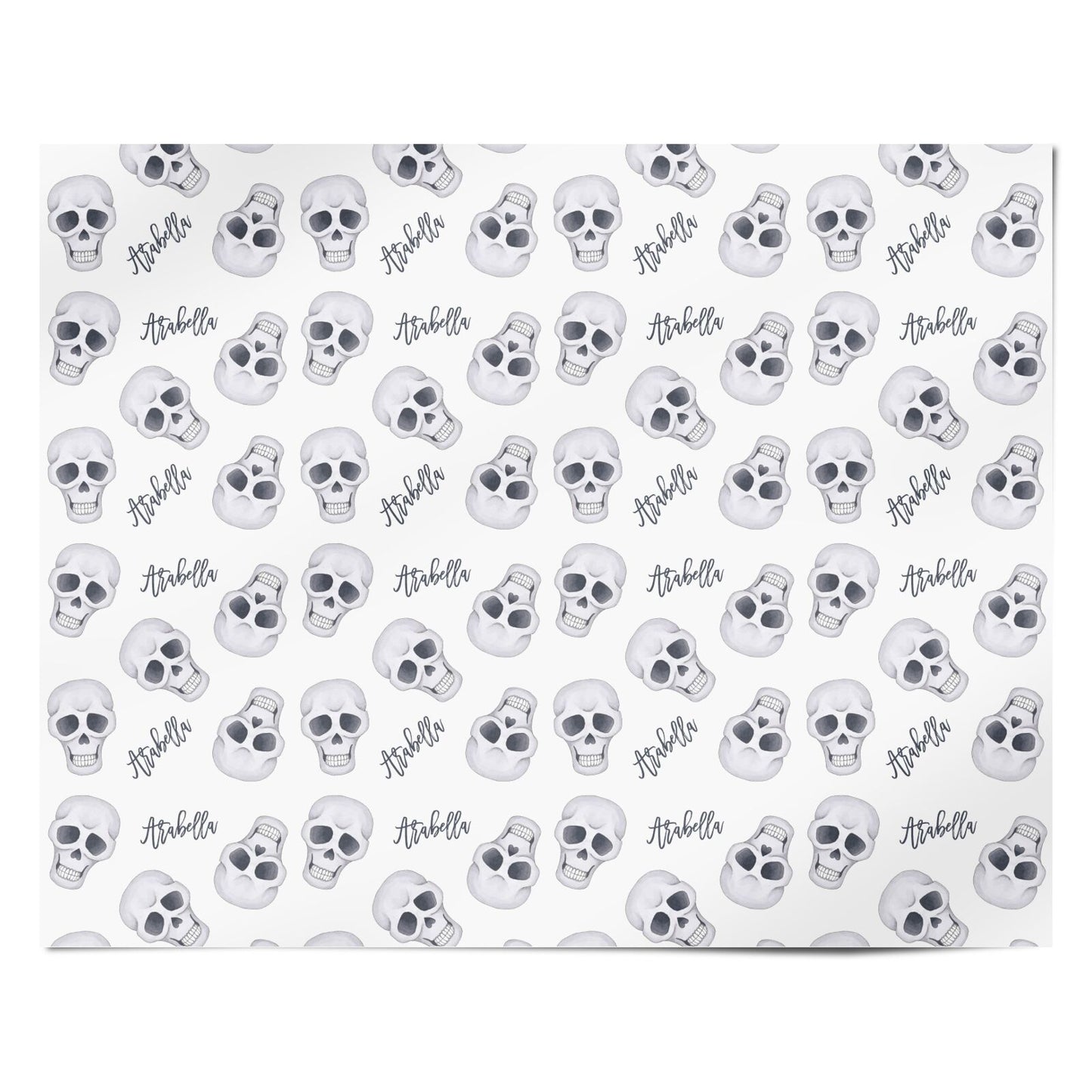 Halloween Skulls Personalised Wrapping Paper Alternative