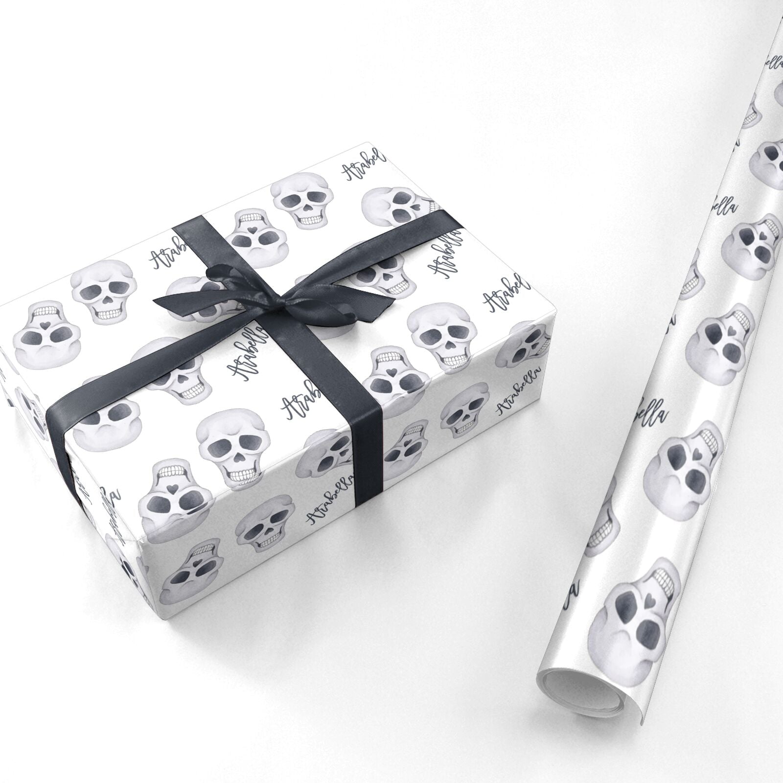Halloween Skulls Personalised Wrapping Paper
