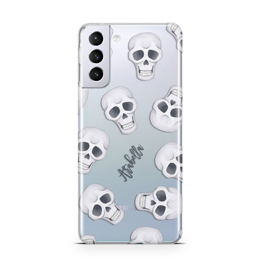 Halloween Skulls Samsung S21 Plus Phone Case