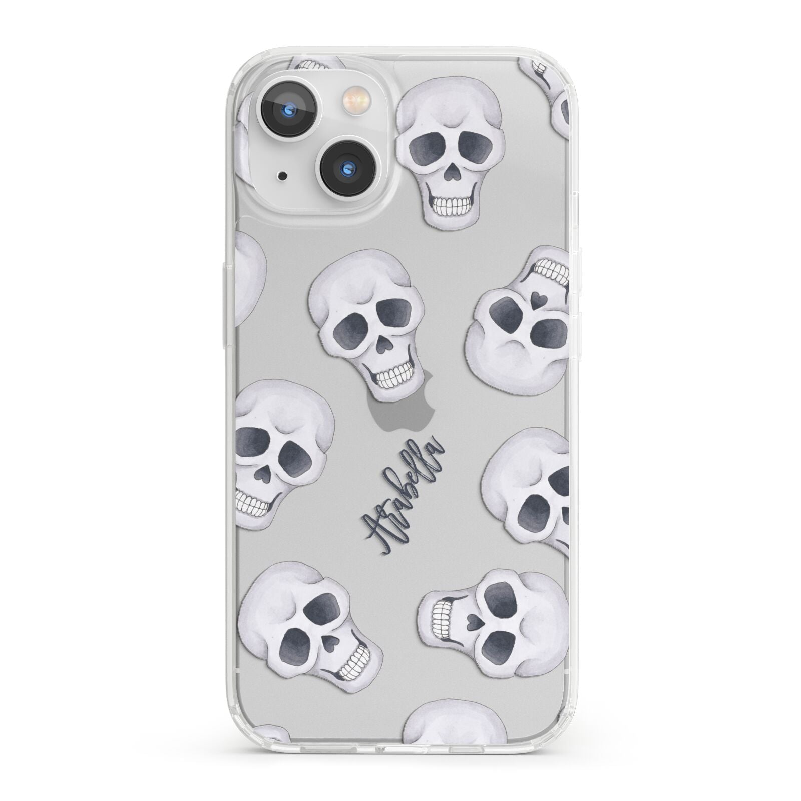 Halloween Skulls iPhone 13 Clear Bumper Case