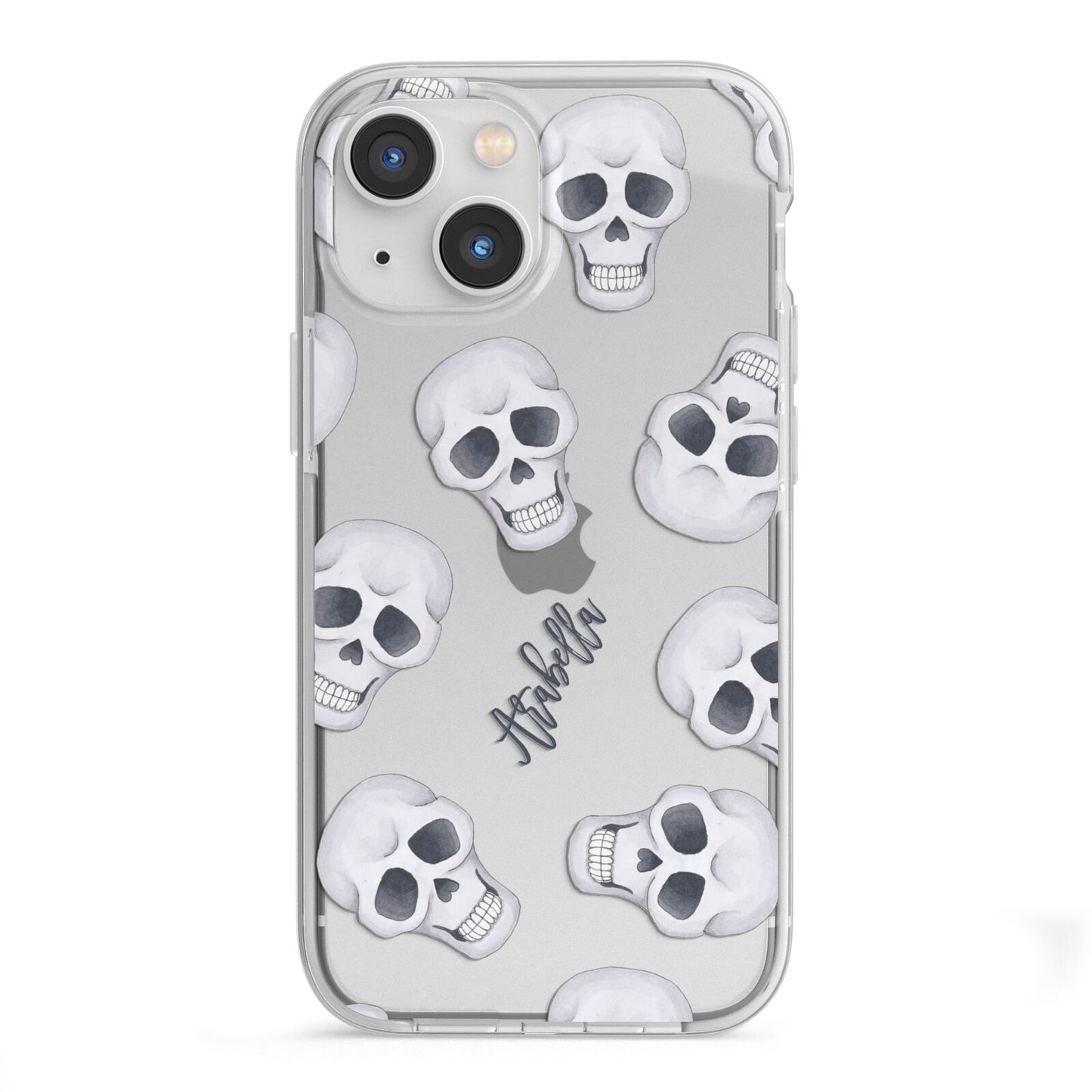 Halloween Skulls iPhone 13 Mini TPU Impact Case with White Edges
