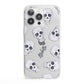 Halloween Skulls iPhone 13 Pro Clear Bumper Case
