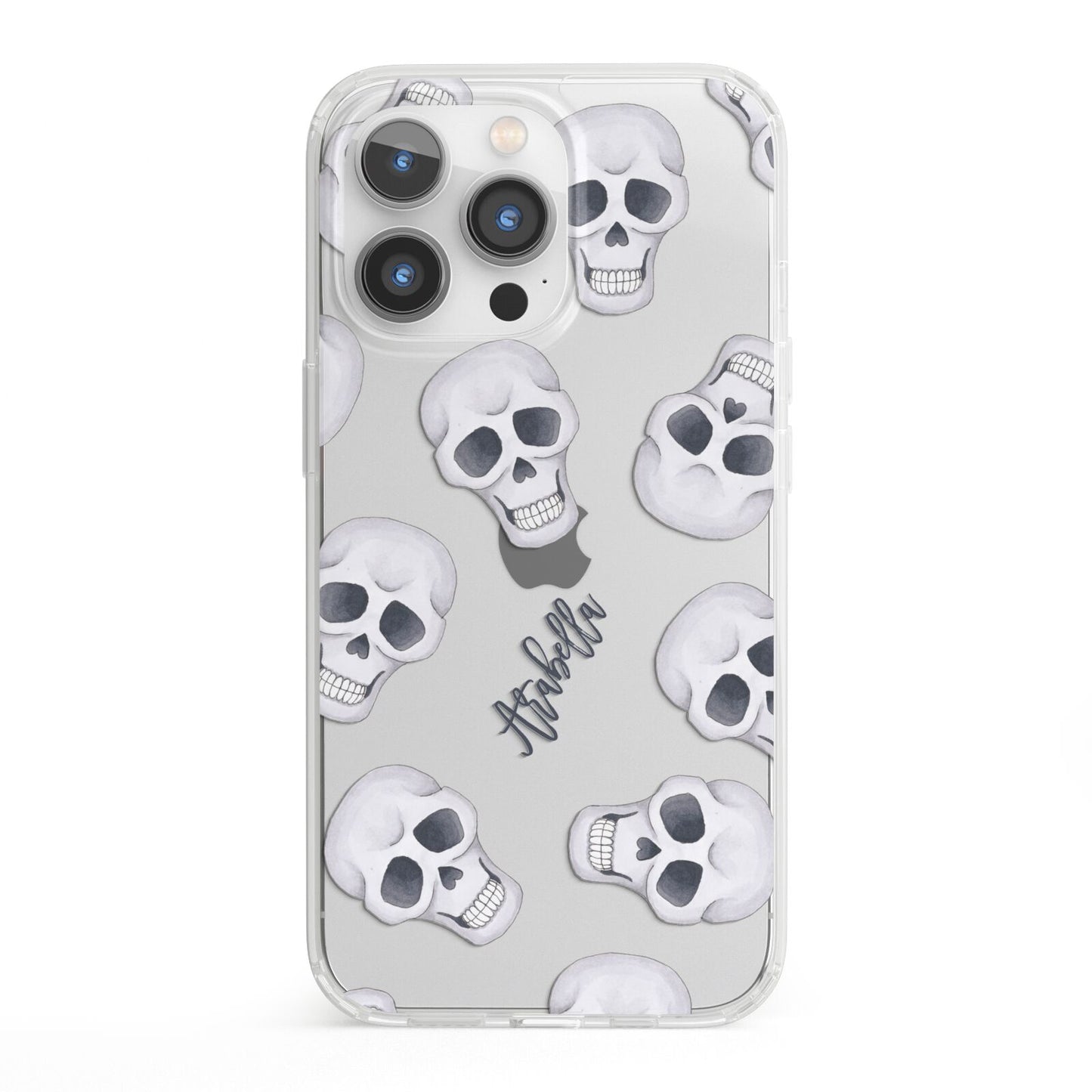 Halloween Skulls iPhone 13 Pro Clear Bumper Case