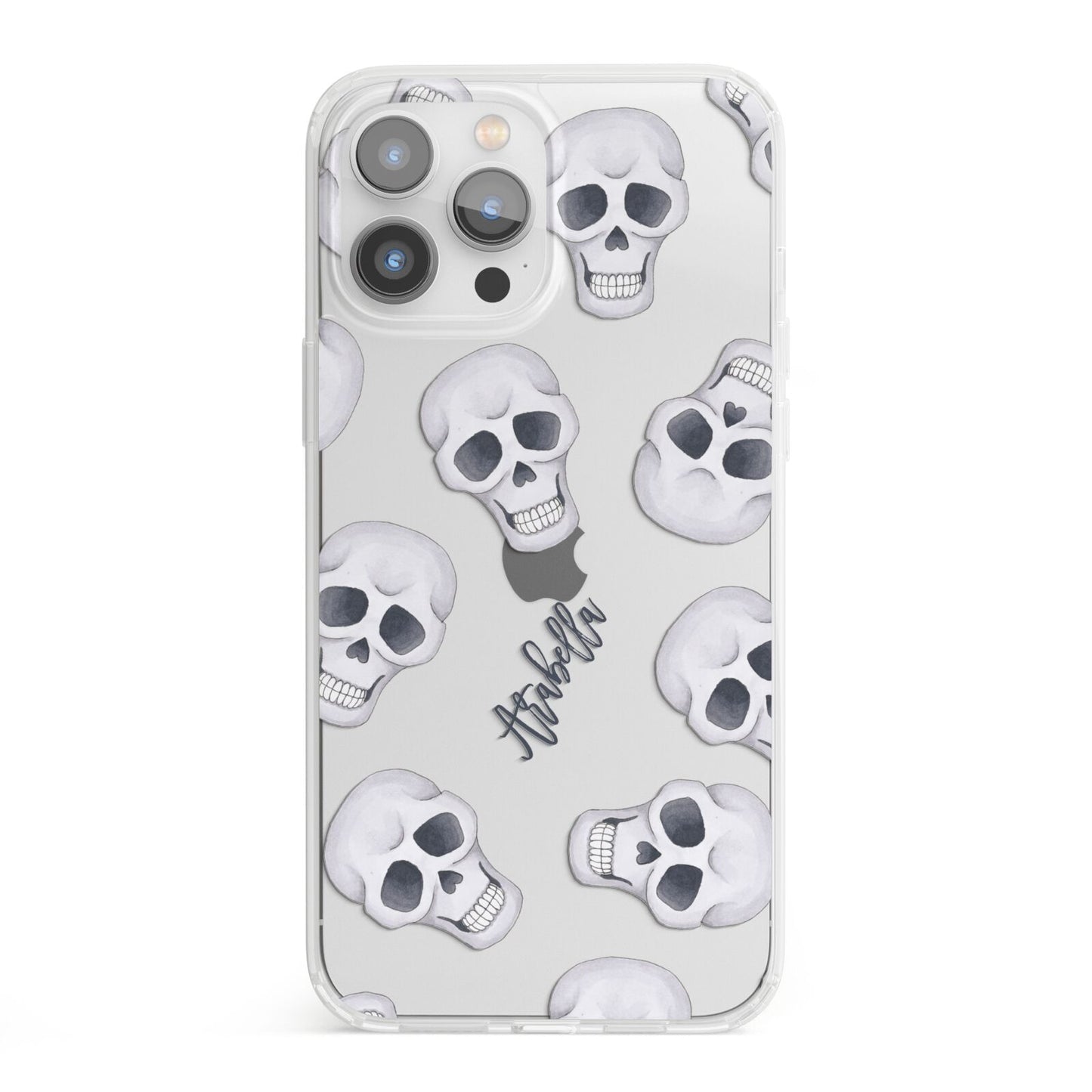 Halloween Skulls iPhone 13 Pro Max Clear Bumper Case