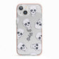 Halloween Skulls iPhone 13 TPU Impact Case with Pink Edges