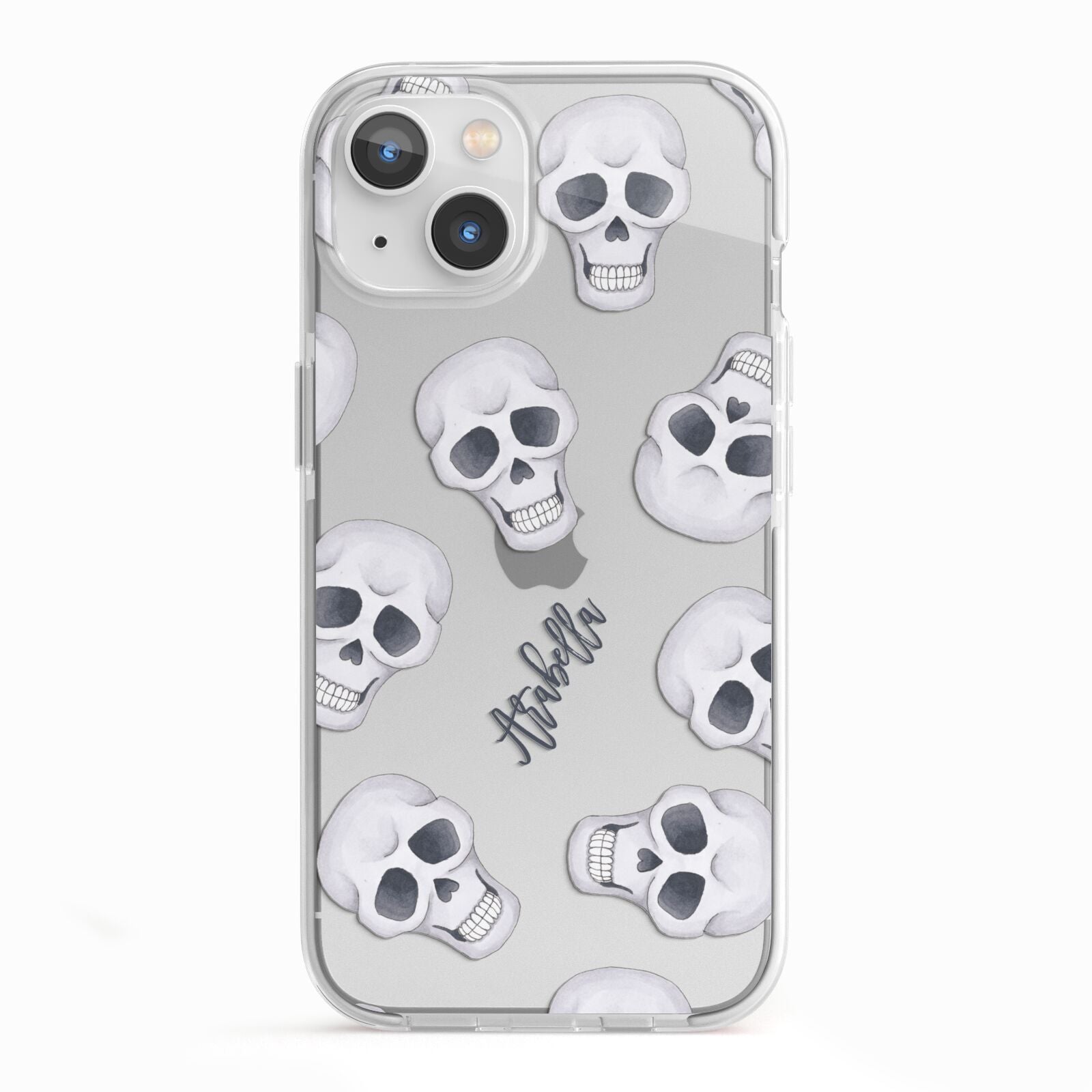 Halloween Skulls iPhone 13 TPU Impact Case with White Edges