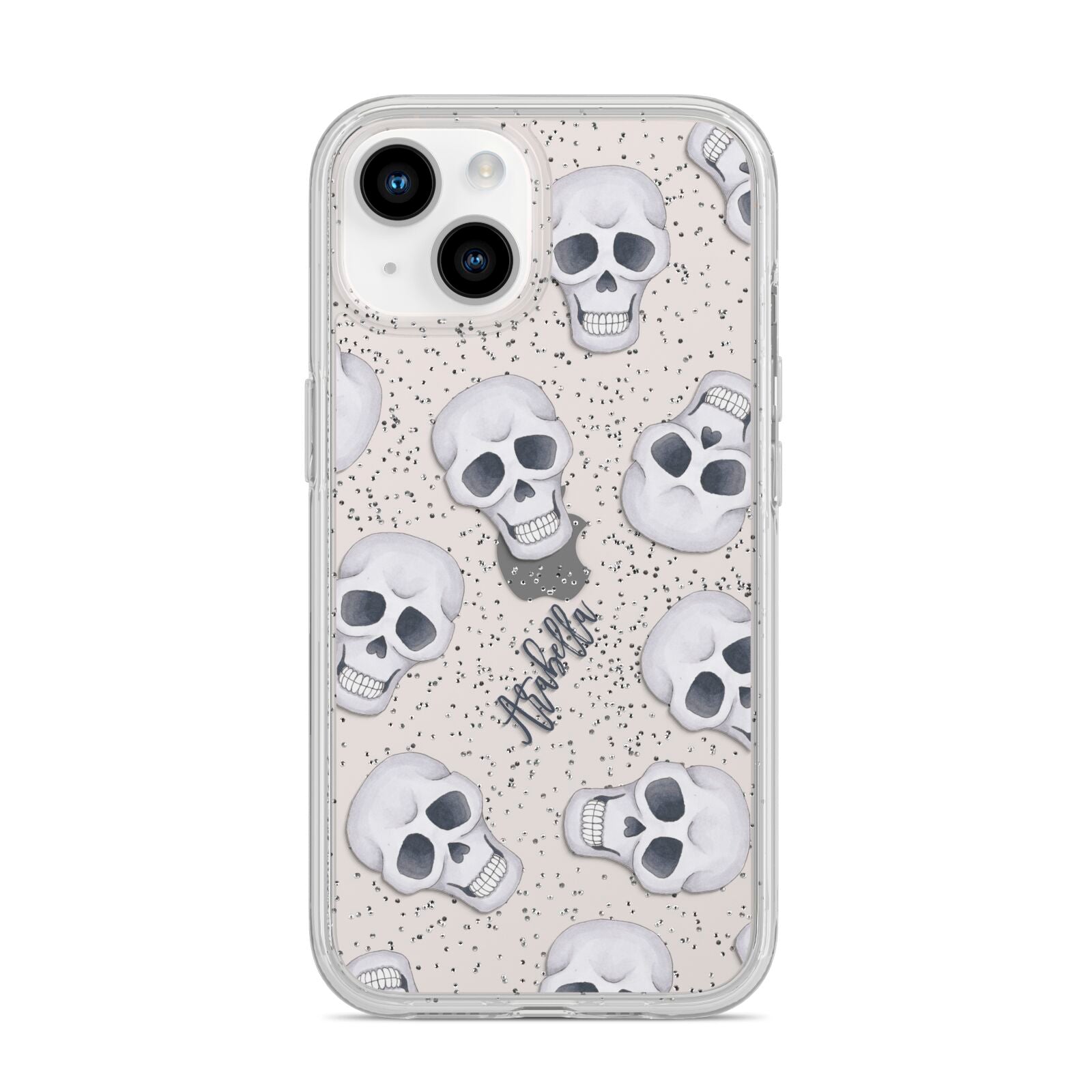 Halloween Skulls iPhone 14 Glitter Tough Case Starlight