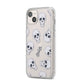 Halloween Skulls iPhone 14 Plus Clear Tough Case Starlight Angled Image
