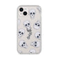 Halloween Skulls iPhone 14 Plus Clear Tough Case Starlight