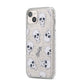 Halloween Skulls iPhone 14 Plus Glitter Tough Case Starlight Angled Image